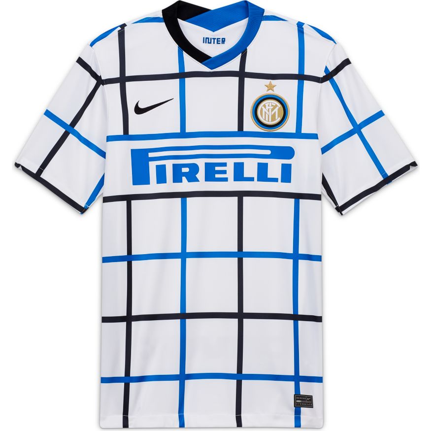Inter's away jersey is a globe