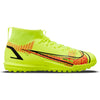 Nike Junior Mercurial Superfly 8 Academy TF Artificial Turf Soccer Shoe - Volt/Black/BrightCrimson