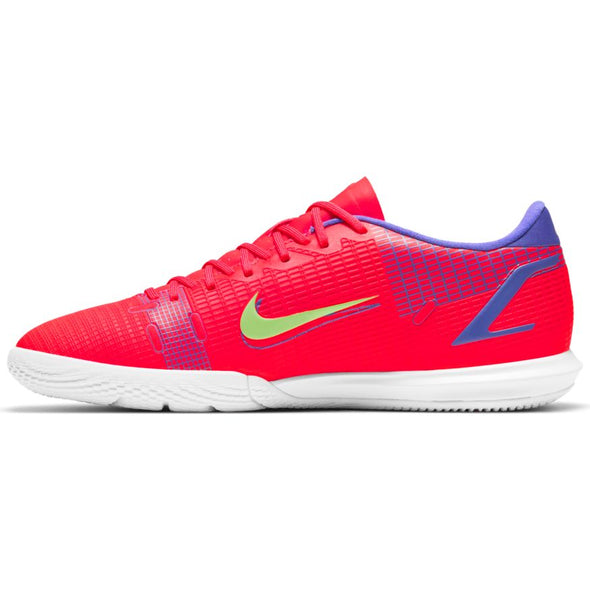 Nike Mercurial Vapor 14 Academy Indoor Shoes - Bright Crimson / Metallic Silver