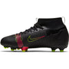 Nike JUNIOR Mercurial Superfly 8 Academy MG - Black/Cyber/Off Noir/Rage Green/Siren Red