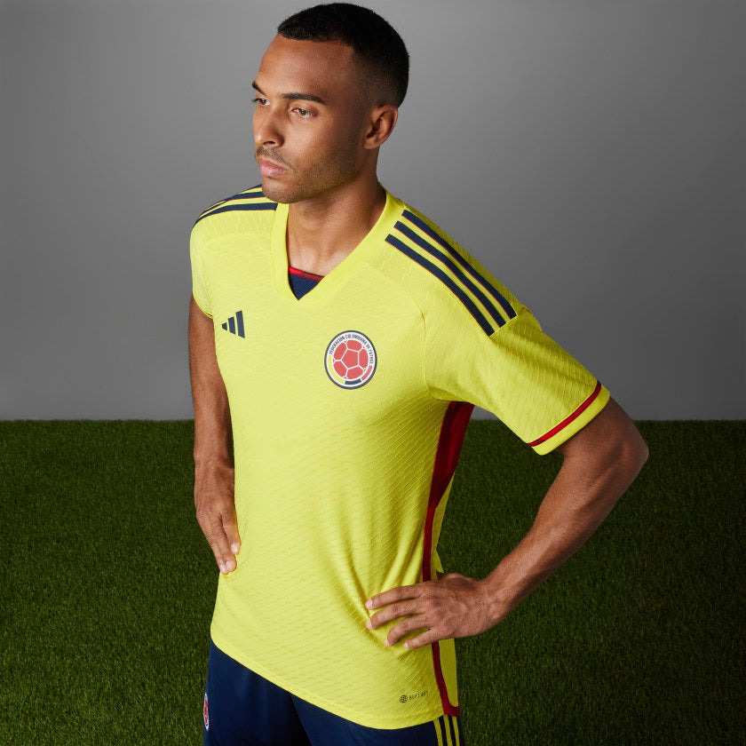 Men's Authentic adidas Colombia Home Jersey 2022 HB9172 – Soccer