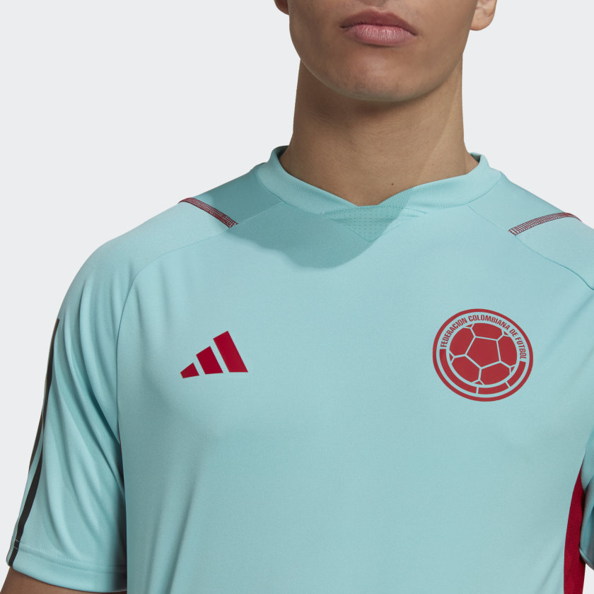 Colombia National Team adidas Youth Practice Training Jersey - Light Blue