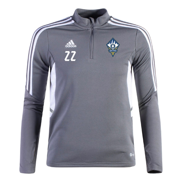 FA Euro New York MLS NEXT adidas 2022-24 Training Top (Grey)