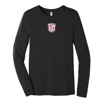 Soccer Stars United Wichita Crest Long Sleeve Triblend T-Shirt in Black - Youth/Adult