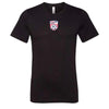 Soccer Stars United New York Crest Short Sleeve Triblend Black T-Shirt - Youth/Men's/Women's