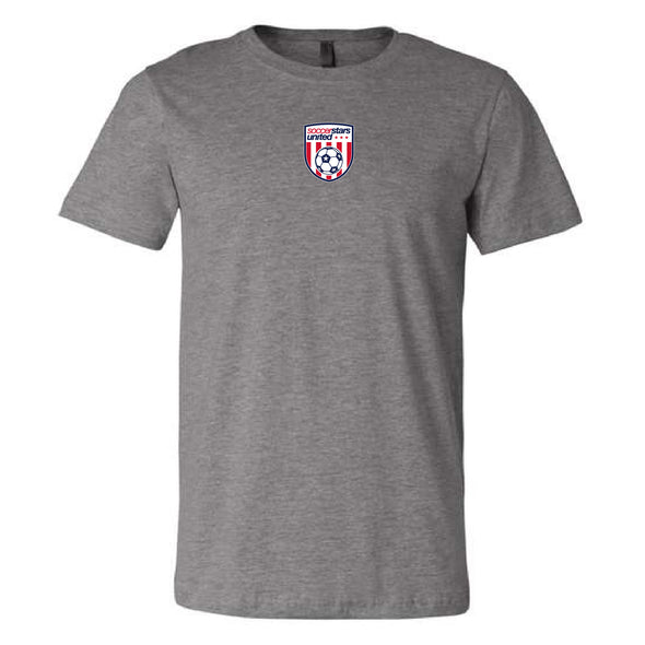 Soccer Stars United Miami Crest Short Sleeve Triblend Grey T-Shirt - Youth/Men's/Women's
