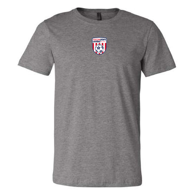 Soccer Stars United New York Crest Short Sleeve Triblend Grey T-Shirt - Youth/Men's/Women's