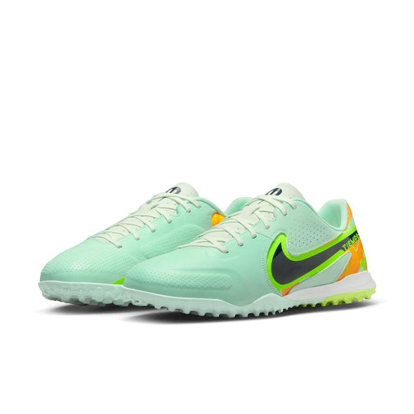 Nike Tiempo Legend 9 Academy TF Turf Soccer Shoe Mint Foam/Blackened Blue/Total Orange/Ghost Green