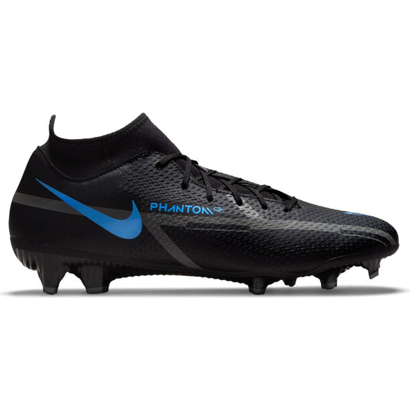 Nike Phantom GT2 Academy DF FG/MG Soccer Cleat -  Black/Black/Iron Grey