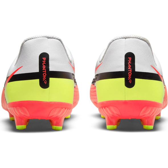 Nike Junior Phantom GT2 Academy FG/MG Soccer Cleat-  White/Volt/Bright Crimson