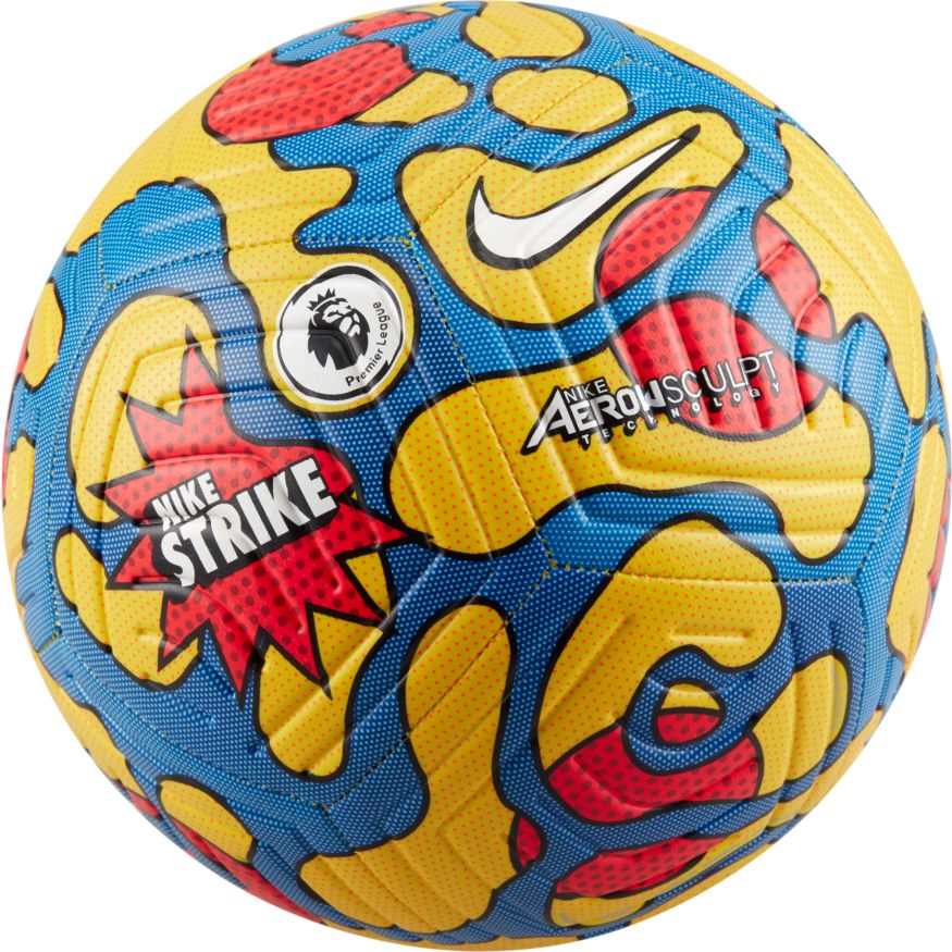 Amfibisch Doorbraak Vlak Nike 2021-22 Premier League Strike Soccer Ball -  Yellow//Blue/LaserCrimson/White DC2210-710 – Soccer Zone USA