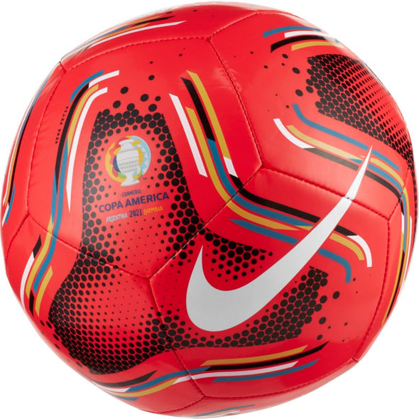 Nike Copa America Pitch Soccer Ball - Bright Crimson/White