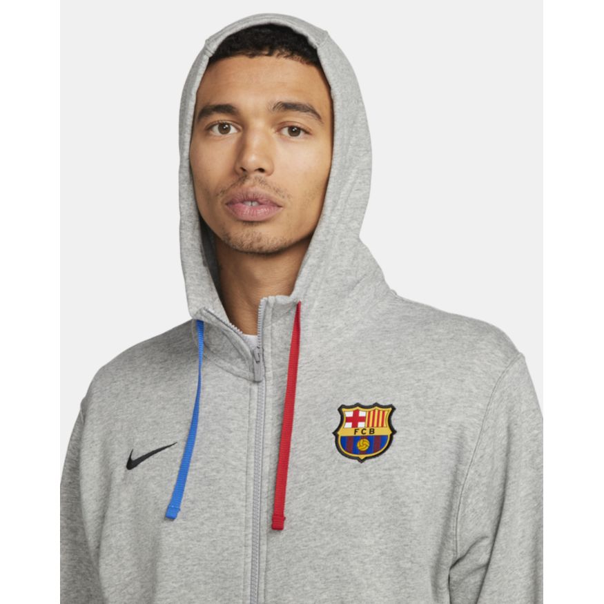 Men's Nike FC Barcelona Club Fleece Full-Zip Hoodie DN3117-063