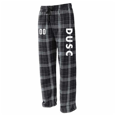 DUSC Boys Flannel Plaid Pajama Pant Black/White