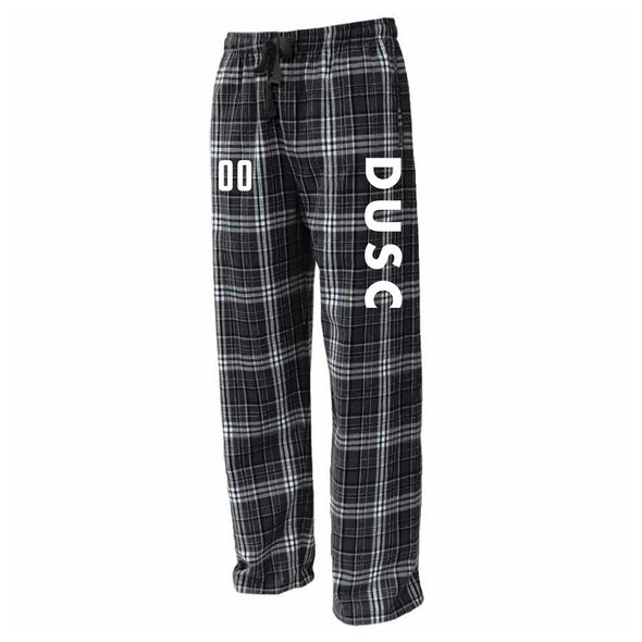 DUSC Girls Flannel Plaid Pajama Pant Black/White