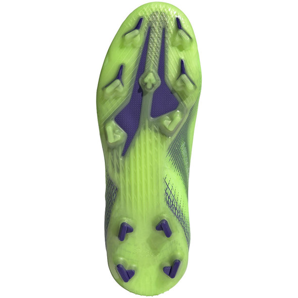 adidas X Ghosted+ FG JUNIOR Firm Ground Soccer Cleat - Signal Green/Energy Ink/Semi Solar Slime