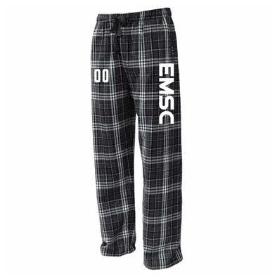 EMSC Long Island Premier Flannel Plaid Pajama Pant Black/White