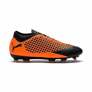 Puma FUTURE 2.4 FG/AG JR Firm Ground Junior Soccer Cleat- Black/Orange