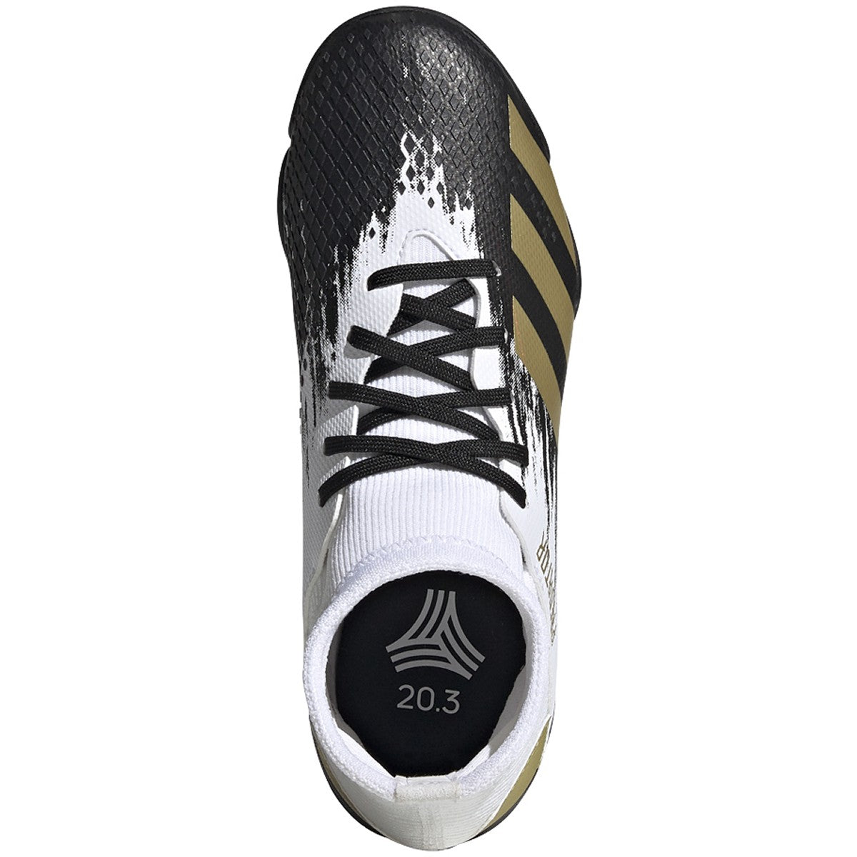 adidas Predator 20.3 Youth Turf Shoes - White-GoldMetallic-Black – Soccer USA