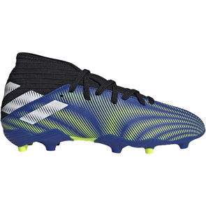adidas Nemeziz 19.3 JUNIOR Firm Ground Cleat- Team Royal Blue/White/Solar Yellow
