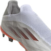 adidas X Speedflow+ FG Junior Firm Ground Soccer Cleat - White/Metallic Iron/Solar Red