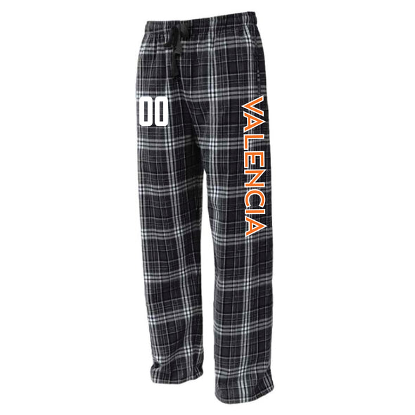 Valencia Flannel Plaid Pajama Pant Black/White