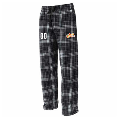 Force Flannel Plaid Pajama Pant Black/White