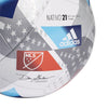 adidas 2021-22 MLS Nativo Top Training Soccer Ball - White/Black/Red/Blue/Silver
