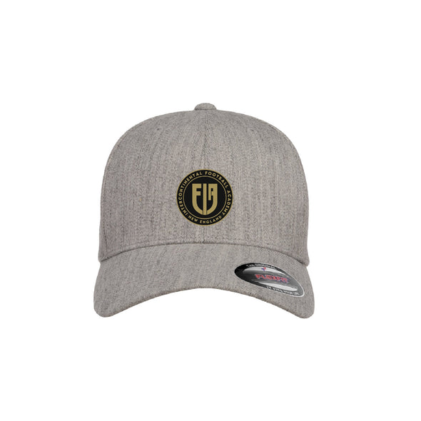 IFA U9-U11 Flexfit Wool Blend Fitted Cap Heather Grey