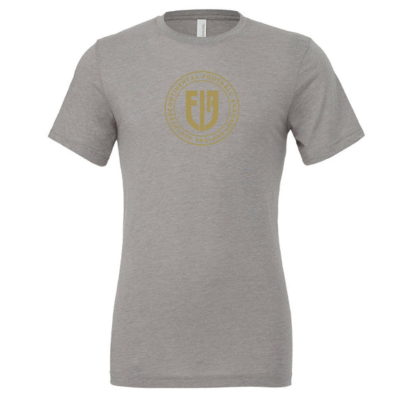 IFA U12, U15, U17 Program Crest Short Sleeve Triblend Grey T-Shirt - Youth/Men's/Women's