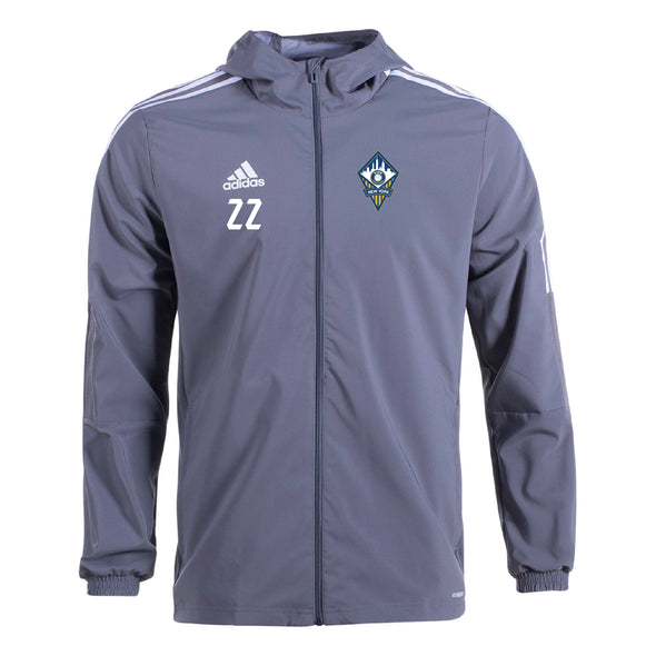FA Euro New York MLS NEXT 2022-24 Rain Jacket (Grey)