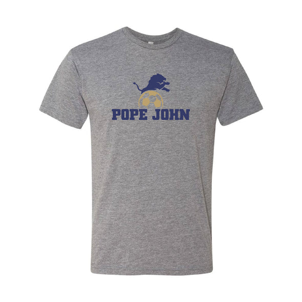 Pope John HS Bella + Canvas Short Sleeve Triblend T-Shirt Grey