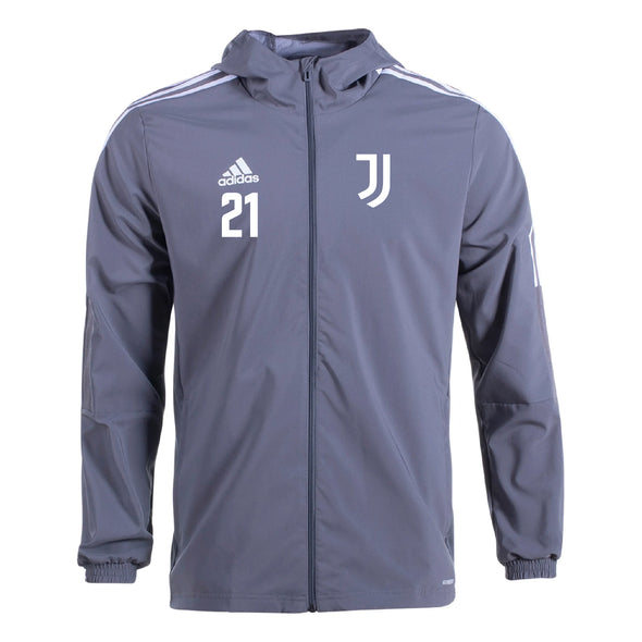 Juventus Academy Boston adidas Tiro 21 Windbreaker Grey