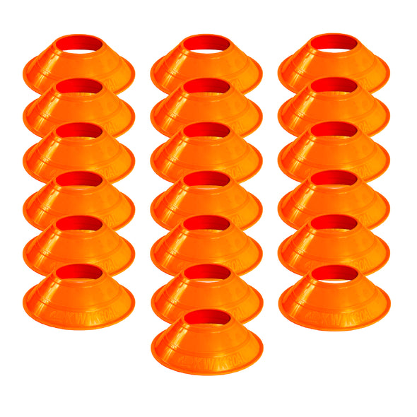 Kwik Goal High Vis Orange Mini Disc Cone Set