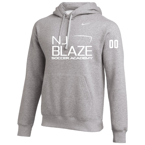 NJ Blaze Nike Club Hoodie Grey