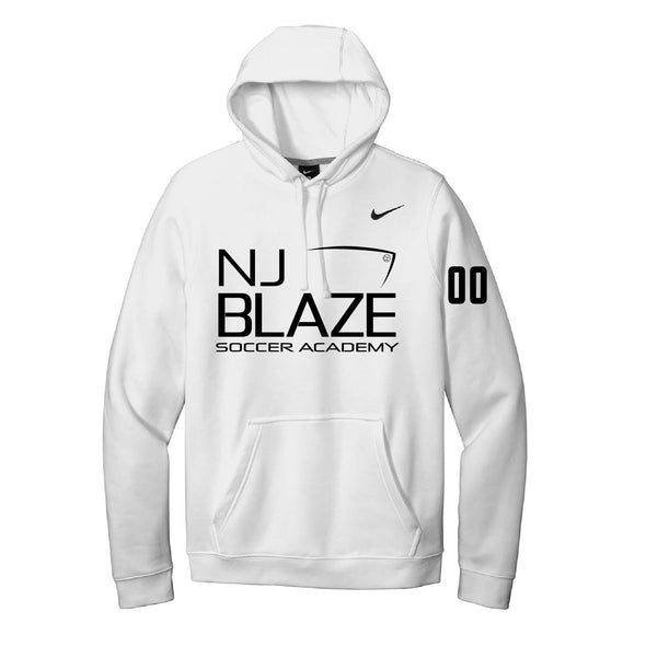 NJ Blaze Nike Club Hoodie White