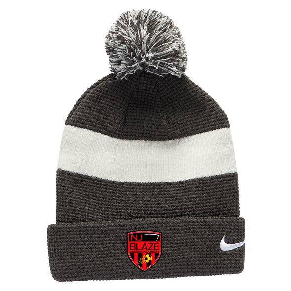 NJ Blaze Nike Authentic Pom Beanie Anthracite/White