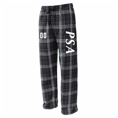 PSA National Flannel Plaid Pajama Pant Black/White