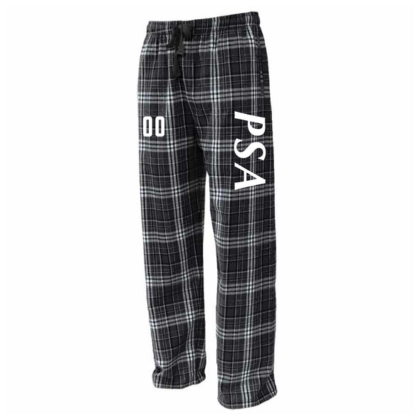 PSA North Flannel Plaid Pajama Pant Black/White