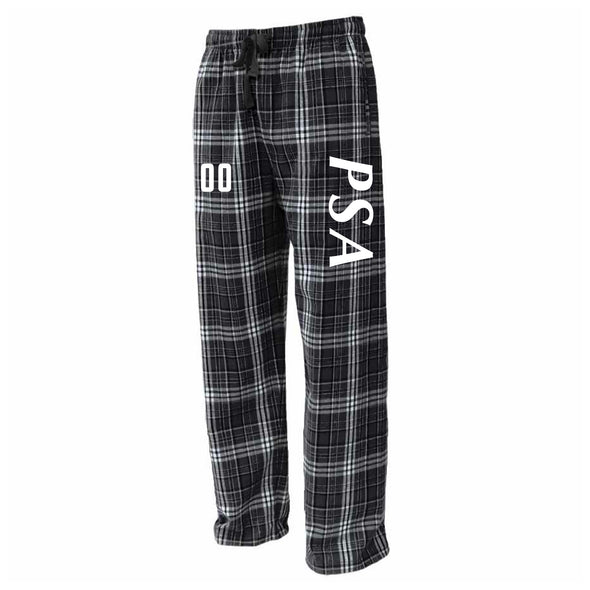 PSA Princeton Flannel Plaid Pajama Pant Black/White