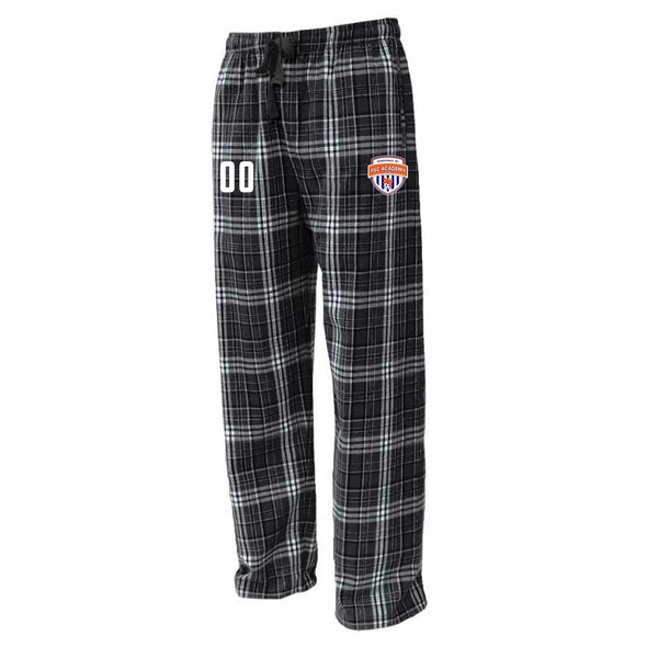 Parsippany SC Academy Flannel Plaid Pajama Pant Black/White