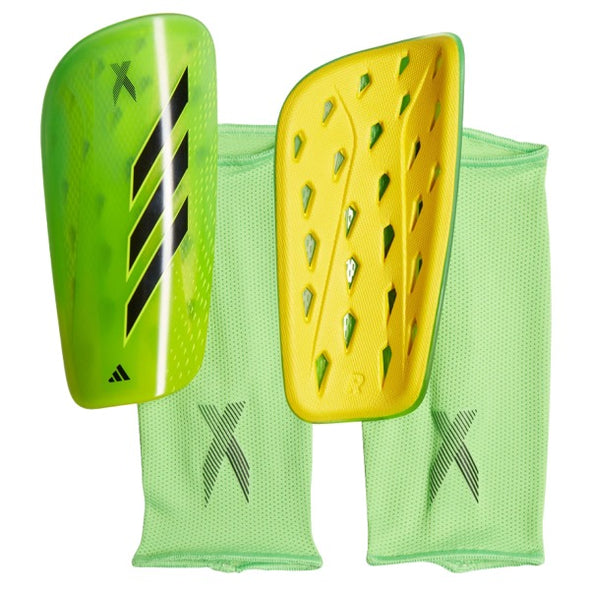 adidas X League Shin Guards - Solar Green/Solar Yellow/Black