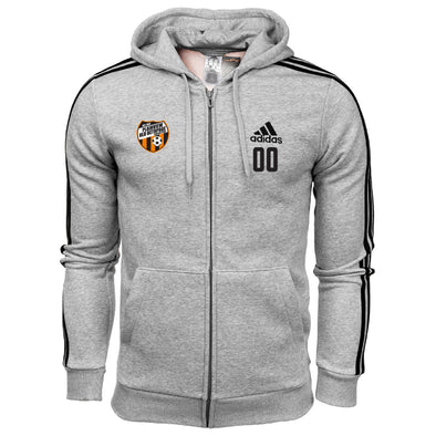 POBSC Fan Store adidas Three Stripe Fleece Hoodie - Grey