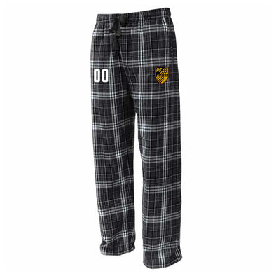 Playmaker Futbol Academy Flannel Plaid Pajama Pant Black/White