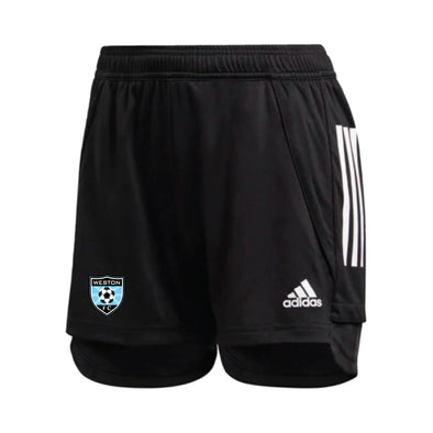 Weston FC Girls DPL Premier adidas Condivo 20 Pocket Short - Black