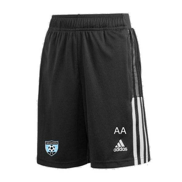 Weston FC Coaches adidas Black Tiro 21 Pocket Training Shorts