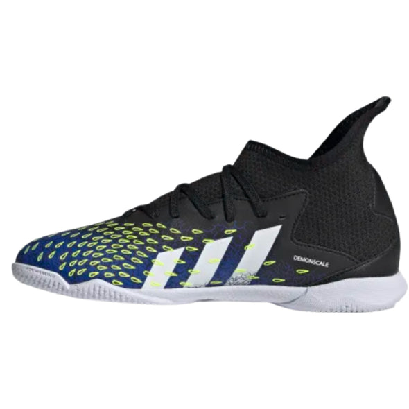 adidas Predator Freak .3 JUNIOR Indoor Shoes - Black/White/Solar Yellow