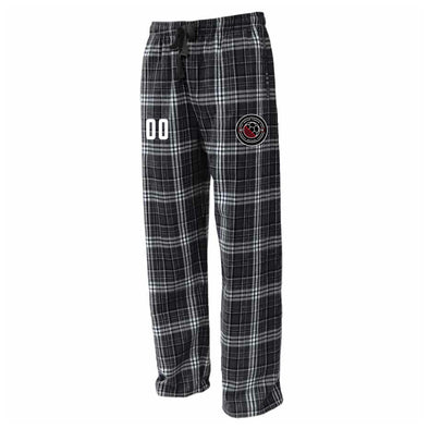 Quick Touch Futbol Flannel Plaid Pajama Pant Black/White