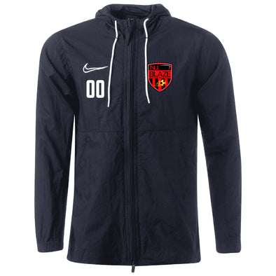 NJ Blaze Nike Academy 19 Rain Jacket Black