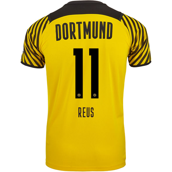 PUMA Reus 2021-22 Borussia Dortmund REPLICA Home Jersey - YOUTH